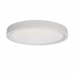 15.5W 7-in LED Slim Round Disk, Dimmable, 90CRI, Selectable CCT, White