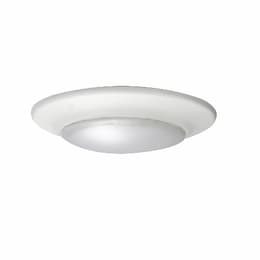 6-in 15W LED Retrofit Low Profile Disk Light, 80 CRI, 120V, 5 CCT, WHT