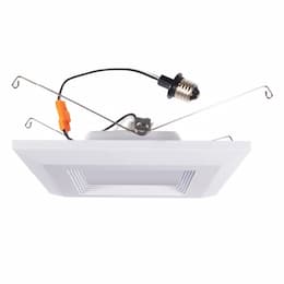 15W 6-in LED Square Retrofit Trim Downlight, 92CRI, 120V, 3000K, OB