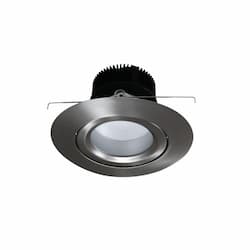 6-in 13W LED Downlight Module, Gimbal, 120V, 3000K, Brushed Nickel