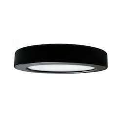 5-in 12W LED Edge-Lit Disk Light, 819 lm, 120V, 3000K, Black