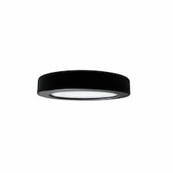 5-in 12W LED Slim Disk Light, Round, 722 lm, 120V, 3000K, Black