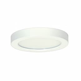 5-in 12W LED Slim Disk Light, Round, 722 lm, 120V, 4000K, White