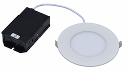 4-in 10.5W LED Ultra-Thin Downlight, 650 lm, 120V, 3000K, White