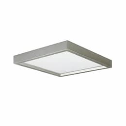 5-in 10W LED Surface Mount, Square, 625 lm, 120V, 3000K, Nickel