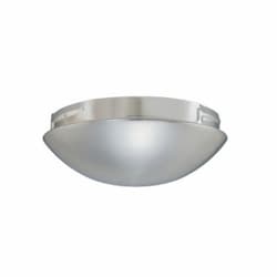 Royal Pacific 8-in Light Kit Cover for Ceiling Fans, Brushed Nickel