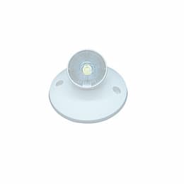 Royal Pacific 1W LED Remote Head for Emergency Lights, Single, Wide, 120V, White