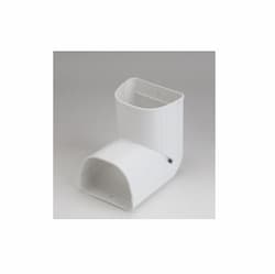 3.5-in Fortress Lineset Cover Vertical Ell, Inside, 90 Degree, White