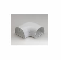 3.5-in Fortress Lineset Cover Flat Ell, 90 Degree, White