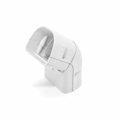 3.5-in Fortress Lineset Cover Adjustable Vertical Ell, 45-90 Deg, WHT