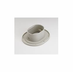 4.5-in Fortress Lineset Cover Wall Flange, Ivory