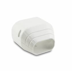 6-in Fortress Lineset Cover End Fitting, White