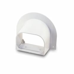 6-in Fortress Lineset Cover Soffit Inlet, White