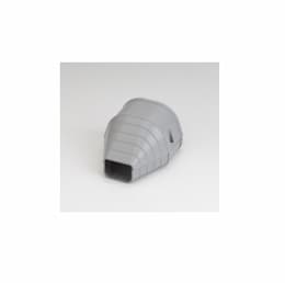 3.5-in Fortress Lineset Cover End Fitting, Gray