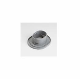 3.5-in Fortress Lineset Cover Wall Flange, Gray
