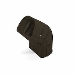 3.5-in Fortress Lineset Cover Adjustable Vertical Ell, 45-90 Deg, BRN