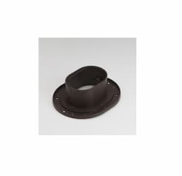 4.5-in Fortress Lineset Cover Wall Flange, Brown