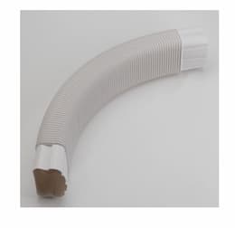 5.5-in Slimduct Lineset Cover Flexible Ell, White