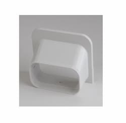 5.5-in Slimduct Lineset Cover Soffit Inlet, White