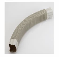 5.5-in Slimduct Lineset Cover Flexible Ell, Ivory