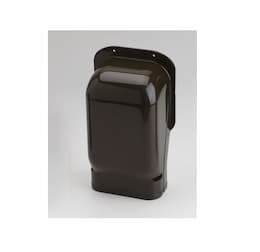 5.5-in Slimduct Lineset Cover Wall Inlet, Brown