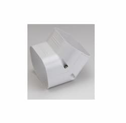3.75-in Slimduct Lineset Cover Vertical Ell, 45 Degree, White