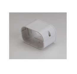3.75-in Slimduct Lineset Cover Coupler, White