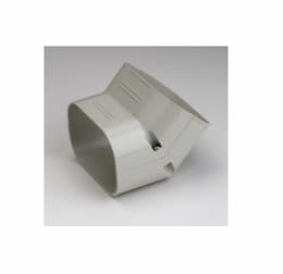 3.75-in Slimduct Lineset Cover Vertical Ell, 45 Degree, Ivory