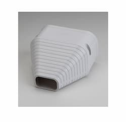 5.5-in Slimduct Lineset Cover End Fitting, White
