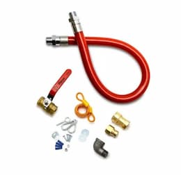 60-in x 3/4-in Gas Connector Kit w/ 3/4-in MIP & 3/4-in MIP, Standard