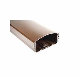 6.5-ft Cover Guard Lineset Cover Duct, 4.5-in Diameter, Brown
