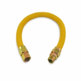 48-in Female Coated Gas Connector w/ 0.5-in I.D, 0.5-in FIP, S.S