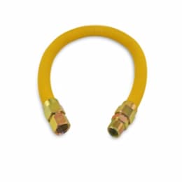 48-in Female Coated Gas Connector w/ 0.5-in I.D, 0.75-in FIP, S.S