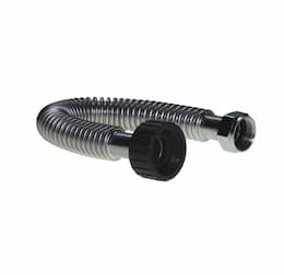 18-in x 3/4-in SS Flex H20 Connector w/1-1/4-in Nylon FIP & 3/4-in FIP