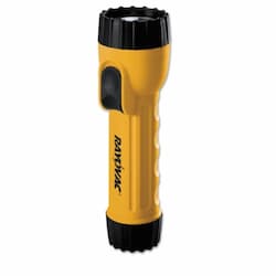 Industrial Flashlight, 17 Lumens, Yellow