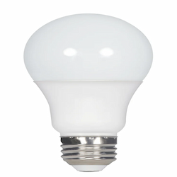 9.5W LED A19 Bulb, E26, 120V, 800 lm, 2700K, Frosted