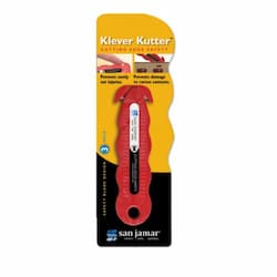 San Jamar Klever Kutter Safety Cutter, 1 Razor Blade, Red