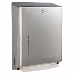 Satin Stainless Steel Combination Cabinet for C-Fold/Multifold