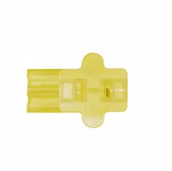 Polarized Female Side Plug, 18/2-SPT-1, 6A, 125V, Clear Gold