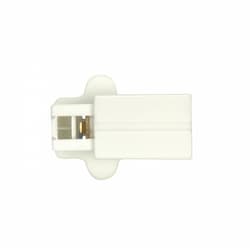 Polarized Female Side Plug, 18/2-SPT-2, 6A, 125V, White