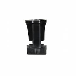 Satco 75W Pressure Fit Candelabra Base Socket w/ Twist Top, E12, 125V, Black