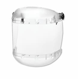 380 Series Slotted Hard Hat Adapter w/ Anti-Fog Faceshield, Clear