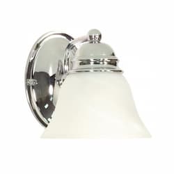 7" 100W Empire Series Vanity Light w/ Alabaster, Polished Chrome