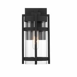 60W Tofino Series Wall Lantern w/ Clear Seeded Glass, Textured Black