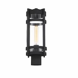 60W Tofino Series Post Light w/ Seeded Glass, Textured Black