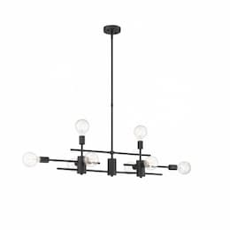 60W Delphi Series Island Pendant Light, 8 Lights, Mahogany Bronze