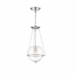 60W Odyssey Series Mini Pendant Light w/ Clear Glass, Polished Nickel