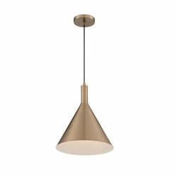 Nuvo 100W Lightcap Series Large Pendant Light, Burnished Brass