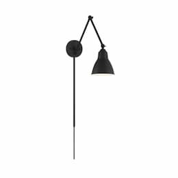 120V Fulton Swing Arm Lamp w/ Switch, E26, Matte Black 