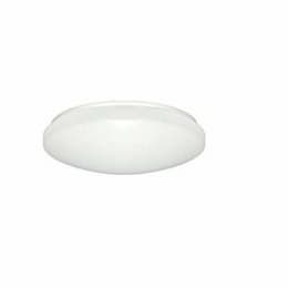 16W 14" LED Flush Mount, 3000K, White, Dimmable